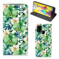 Samsung Galaxy M31 Smart Cover Orchidee Groen