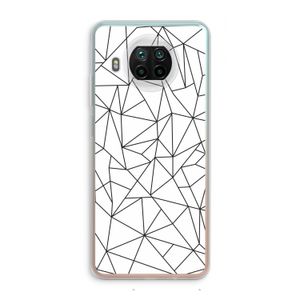 Geometrische lijnen zwart: Xiaomi Mi 10T Lite 5G Transparant Hoesje