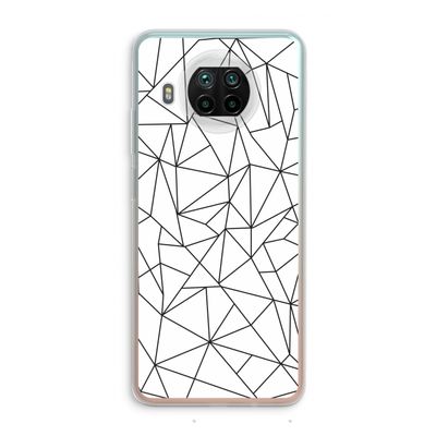 Geometrische lijnen zwart: Xiaomi Mi 10T Lite 5G Transparant Hoesje