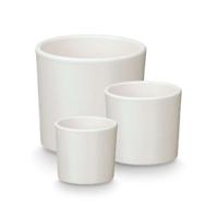 Pottenset Ibergarden Wit Klei Ø 14 cm Ø 22 cm Ø 17 cm 3 Onderdelen