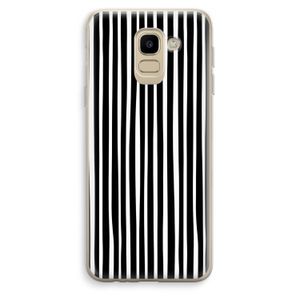 Stripes: Samsung Galaxy J6 (2018) Transparant Hoesje