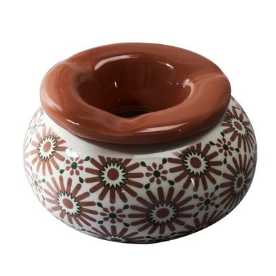 Storm Asbak Classic African - Kunststeen - D10 x H6 cm - print terracotta - voor binnen/balkon/serre