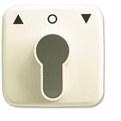 Busch-Jaeger 2CKA001710A1332 Sleutelschakelaar, Sleuteltoets Afdekking Duro 2000 SI Crème-wit, Parel-wit 1 stuk(s)