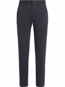 Zegna pantalon slim en coton - Bleu