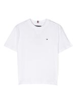 Tommy Hilfiger Junior t-shirt en coton à logo brodé - Blanc - thumbnail