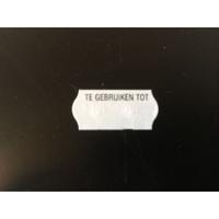 Etiket 2612 wit/zwart TE GEBRUIKEN TOT