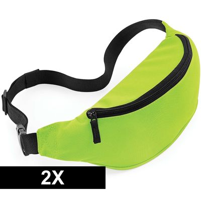 2x Wandel heuptas limegroen 38 cm