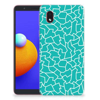 Samsung Galaxy A01 Core | Hoesje maken | Cracks Blue