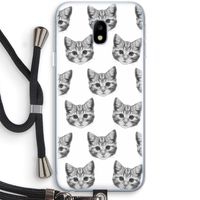 Kitten: Samsung Galaxy J3 (2017) Transparant Hoesje met koord