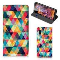 Samsung Xcover Pro | Hoesje met Magneet | Geruit