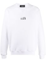 DSQUARED2 sweat Icon à logo imprimé - Blanc - thumbnail