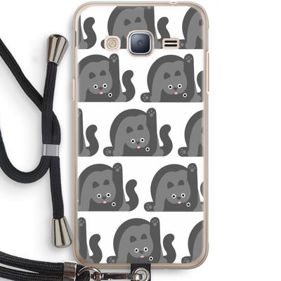 Cats: Samsung Galaxy J3 (2016) Transparant Hoesje met koord