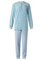 Badstof dames pyjama - Streep - Warme winter pyjama - Maat XL