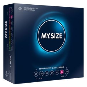 my size - natural latex condom 64 width 36 st.