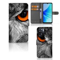 PPO A57 | A57s | A77 4G | Telefoonhoesje | Met pasjeshouder | Uil