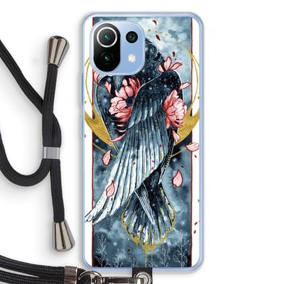 Golden Raven: Xiaomi Mi 11 Lite Transparant Hoesje met koord
