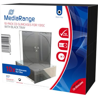 BOX32 10-pack CD-Slimcases voor 1 disc