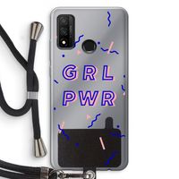 GRL PWR: Huawei P Smart (2020) Transparant Hoesje met koord