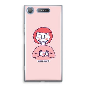Hartje: Sony Xperia XZ1 Transparant Hoesje