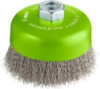 Bosch Accessoires Komstaalborstel, roestvrij 100 mm, 0,3 mm, 8500 U/ min, 14 1st - 2608622103