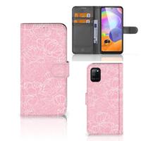 Samsung Galaxy A31 Hoesje White Flowers Samsung Galaxy A31 Hoesje White Flowers
