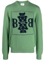 Barrie pull en cachemire à broderies - Vert