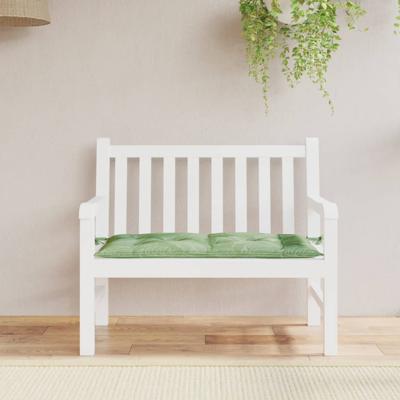 VidaXL Tuinbankkussen 100x50x7 cm oxford stof bladpatroon