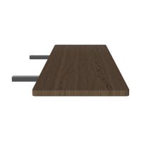 Bolia Graceful verlengblad set van 2 - 105 cm - 30 mm - donker geolied eiken