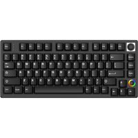 HelloGanss HS75T Black toetsenbord 75%, RGB leds, PBT Doubleshot keycaps, hot swap, 2,4 GHz / Bluetooth / USB-C