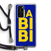 Habibi Blue: Huawei P40 Transparant Hoesje met koord