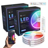 Lideka LED Strip Muziek 20 Meter(2x10) + 3 Meter RGB met Afstandsbediening App Licht Strip - thumbnail