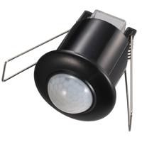 PIR bewegingssensor met schemerschakelaar - 360° - Opbouw - 6 meter bereik - Maximaal 300 Watt - IP20 voor binnen - Zwart