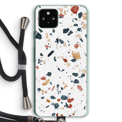 Terrazzo N°4: Pixel 5a 5G Transparant Hoesje met koord
