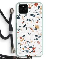 Terrazzo N°4: Pixel 5a 5G Transparant Hoesje met koord