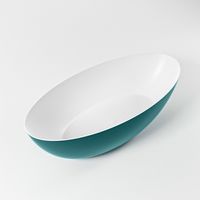 Vrijstaand bad Mondiaz Float | 170x80 cm | Solid surface | Ovaal | Smag - Talc
