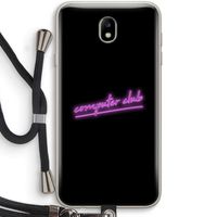 Vice Black: Samsung Galaxy J7 (2017) Transparant Hoesje met koord