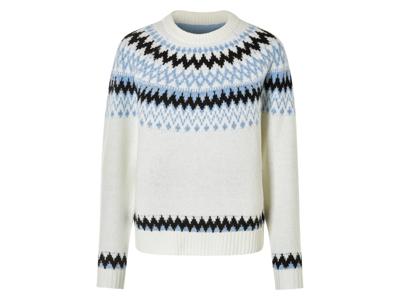esmara Gebreide dames trui (Wit, XS (32/34))