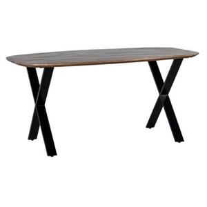 Giga Meubel - Eettafel Gordon Bruin Deens Ovaal 160cm