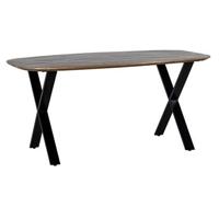 Giga Meubel - Eettafel Gordon Bruin Deens Ovaal 160cm