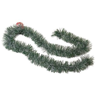 Kerstslingers - groen/sneeuw - folie - 180 x 7 cm - folieslinger - kerstversiering Kerstslingers - groen/sneeuw - folie - 180 x 7 cm - folieslinger - kerstversiering