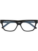Saint Laurent Eyewear lunettes de vue gravées à monture papillon - Noir