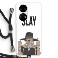 Slay All Day: Huawei P50 Transparant Hoesje met koord