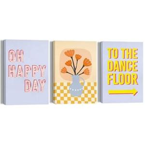 Reinders - Happy Dances - Canvas Schilderijen set 3x 30x20cm