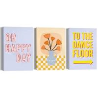 Reinders - Happy Dances - Canvas Schilderijen set 3x 30x20cm