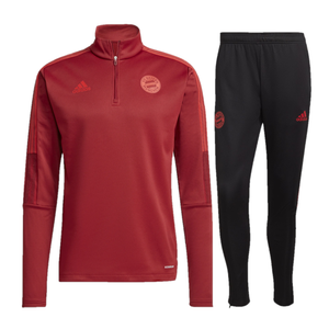 Bayern Munchen Warming Up Trainingspak Senior 2021-2022 - Maat M - Kleur: Rood | Soccerfanshop