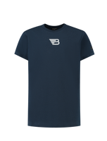 Ballin T-shirt met logo - Navy blauw - thumbnail