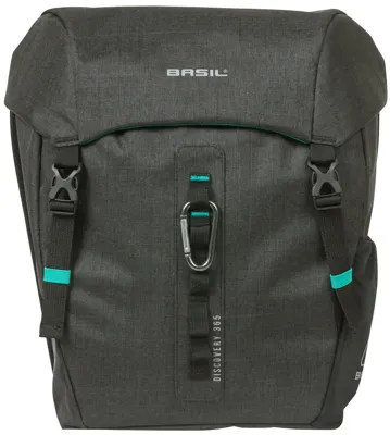 Dubbele fietstas Basil Discovery 365D - 18 liter - black melee
