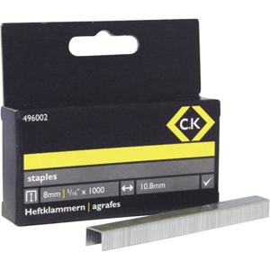 C.K 496002 Nieten voor tacker Type 140 1000 stuk(s) Afm. (l x b) 8 mm x 10.5 mm