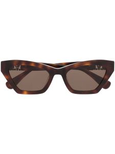 Max Mara Eyewear lunettes de soleil à monture papillon - Marron