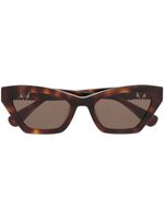 Max Mara Eyewear lunettes de soleil à monture papillon - Marron